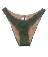 J Crew Curved Waist Bikini Bottom Green Cheeky Size XS BC125 New - $15.27 CAD