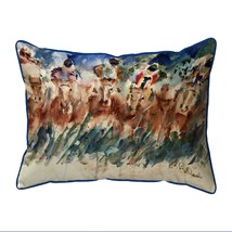 Betsy Drake Tight Race Extra Large Zippered Pillow 20x24 - £48.49 GBP