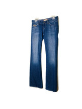 Paige Size 26 Laurel Canyon Denim Blue Jeans Bootcut Embroidered Back Pockets - £11.73 GBP