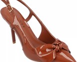 Journee Collection Women Slingback Heels Viera Size US 7 Cognac Brown - $26.73