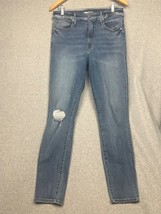 Good American Soft-Tech High Rise Slim Straight Denim Jeans Wmn 12/31 Cl... - $44.88