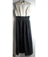 Vintage Handmade Holiday Formal Dress 1960s 1970s sleeveless mandarin co... - $644.28 MXN