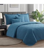 Clara Clark Quilt Set Twin/Twin XL Blue Heaven - $328.02 MXN