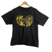 Wu-Tang Clan Black Tee MEDIUM Crew Neck T-Shirt Short Sleeve Men&#39;s Music... - £17.97 GBP