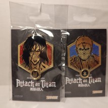 AoT Armored And Attack Titans Enamel Pins Limited Edition Official Bundle Of 2 - $27.08