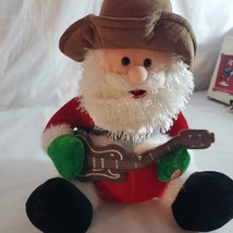 HugFun Rocking Santa Singing &amp; Dancing 10.5” H Grandpa Santa Is Coming To Town - £11.37 GBP
