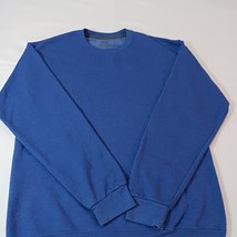 Fruit of the Loom Men's Blue Cotton Blend Pullover Long Sleeve Sweatshirt Size M image 9