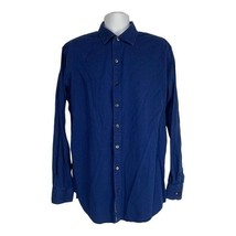 Van Heusen Mens Size XL Blue Long Sleeve Button-Up Shirt - $15.28