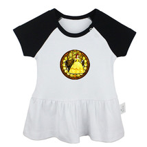 Princess Belle Beauty and the Beast Newborn Baby Dress Infant Cotton Clothes - £10.62 GBP