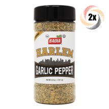 2x Shakers Badia Harlem Garlic Pepper Seasoning Fat &amp; Gluten Free 6oz - £13.29 GBP