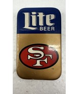 1990’s San Francisco 49ers NFL Miller Lite Light Beer Pin MGD Vintage - $26.38 CAD