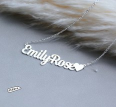 Couple name necklace,name necklace, personalised  Necklace,Dainty Name Jewellery - £21.18 GBP