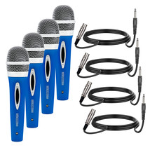 5 CORE 4 Pack Handheld Microphone Unidirectional Vocal Dynamic Cardioid Mic - £25.05 GBP