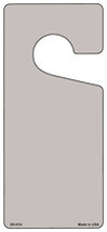 Tan Solid Blank Novelty Metal Door Hanger - $18.95