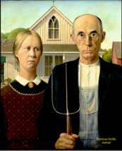 American Gothic 8x10 Journal/Diary/Notebook 200 Ruled Blank Pages Events Ideas - £8.58 GBP