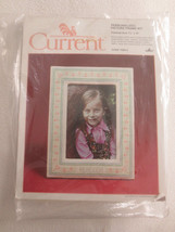 1985 CURRENT Personalized PICTURE FRAME Cross Stitch SEALED Kit #7059-5 - £4.79 GBP