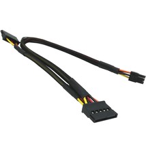 Sata 15 Pin X2 To Mini 6 Pin Atx Compatible With Dell Inspiron 3653 3650 Hdd Sat - £22.37 GBP