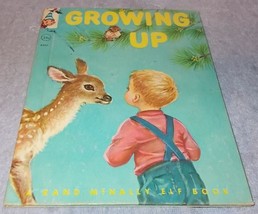 Vintage Rand McNally Elf Book Growing Up #8397 1956 - £6.23 GBP