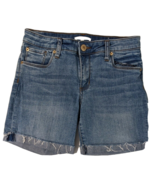 Women STS BECCA BERMUDA JEAN SHORTS Raw Hem Blue SIZE 26 STRETCH - €8,51 EUR