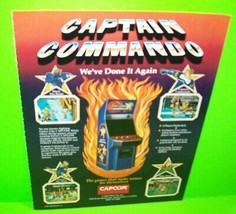 Captain Commando 1991 Original Magazine Promo For Video Arcade Game Prin... - $15.68