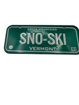 1981 Vermont VANITY SNOW SKI Wheaties Post Cereal Mini bike license Plat... - $23.36