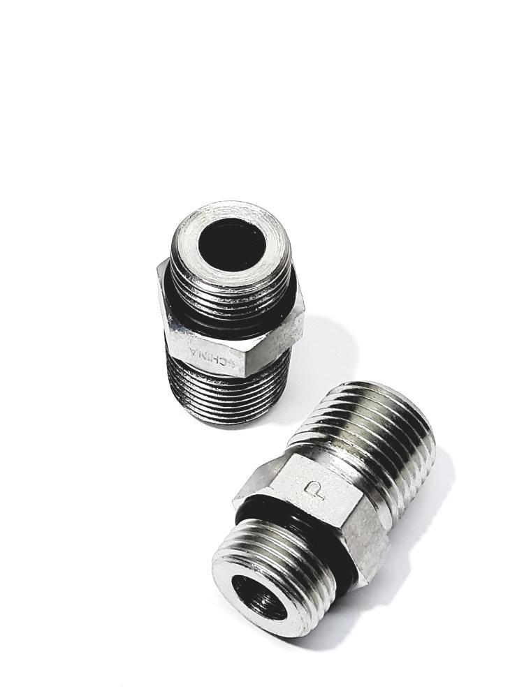 Parker 8-1/2 F5OF-S Hex Male Pipe Adaptors 1.5 X 12/16&quot; Lot of 2 - $8.25