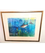 Sea Creatures Painting Ink and Gouache Signed by Artist - €384,64 EUR