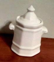 Pfaltzgraff Heritage White Covered Sugar Jar 5 1/4&quot; Replacement - £7.81 GBP
