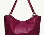 Fossil Sam Raspberry Leather Tote ZB1464653 Shoulder Bag Brass NWT $280 ... - $146.51