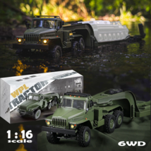 RC Trailer Semi Truck Military Tank Transporter  Tractor Off Road Crawle... - $156.99