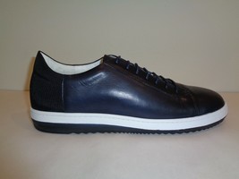 English Laundry Size 11.5 PRIMROSE Navy Leather Fashion Sneakers New Men... - £152.05 GBP