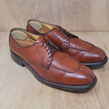 Allen Edmonds Mens Oxfords Size 10 B Dellwood Brown Leather Dress Shoes - £31.70 GBP