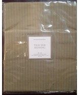 NWT Restoration Hardware &quot;Tonal Stripe Silk&quot; Flax Standard Sham - £20.48 GBP