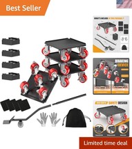 Pro Furniture Moving Set: 5Wheeled Dolly with Anti-Slip Pads &amp; Locking W... - $48.00
