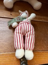 Lot of Hallmark Bunnies by the Bay Small Cream Rabbit in Red Striped Overalls &amp; - £9.02 GBP