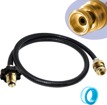 Propane Hose Adapter 5FT/18FT 1lb Appliances to 5-100lb Tank For Coleman Camping - £17.82 GBP