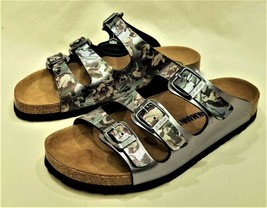 Dr.Brinkmann Made in Germany Comfort Sandals Sz.EU40/US~9 Gray/Floral Pa... - $59.97