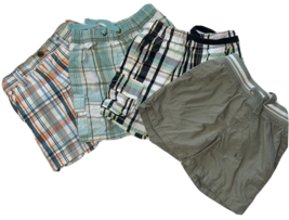 Baby Boy 12 month Cotton Cargo shorts Lot of 4 Gymboree Cherokee - £6.25 GBP