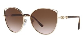 BVLGARI Sunglasses BV6168 278/13 Pale Gold Frame W/ Brown Gradient Lens - $237.59