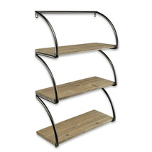 Cheungs Decorative 3 Tier Wood Shelf With Metal Frame - $111.65