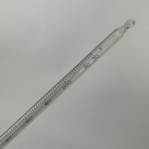 Vintage Thermometer Japan 76mm Immersion WOOD CO 12”  0 To 230 F -  M 648G Item image 4