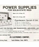 1975 PO Power Supplies Solid State Radio Advertisement Electronics C82QST - $371.04 MXN