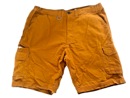C.E. Schmidt Cargo Shorts Size 44 Mens Dk Mustard Gold Brown Khaki Mens Pockets - £29.53 GBP