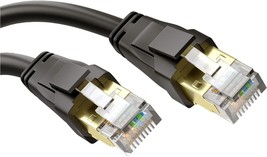 CAT 8 Ethernet Cable 25FT Regular RJ45 40Gbps 2000MHz CAT8 Internet Cabl... - £26.95 GBP