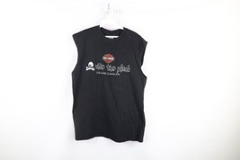 Vtg Harley Davidson Mens Large Faded Pirate Ride the Plank Sleeveless T-Shirt - £30.97 GBP