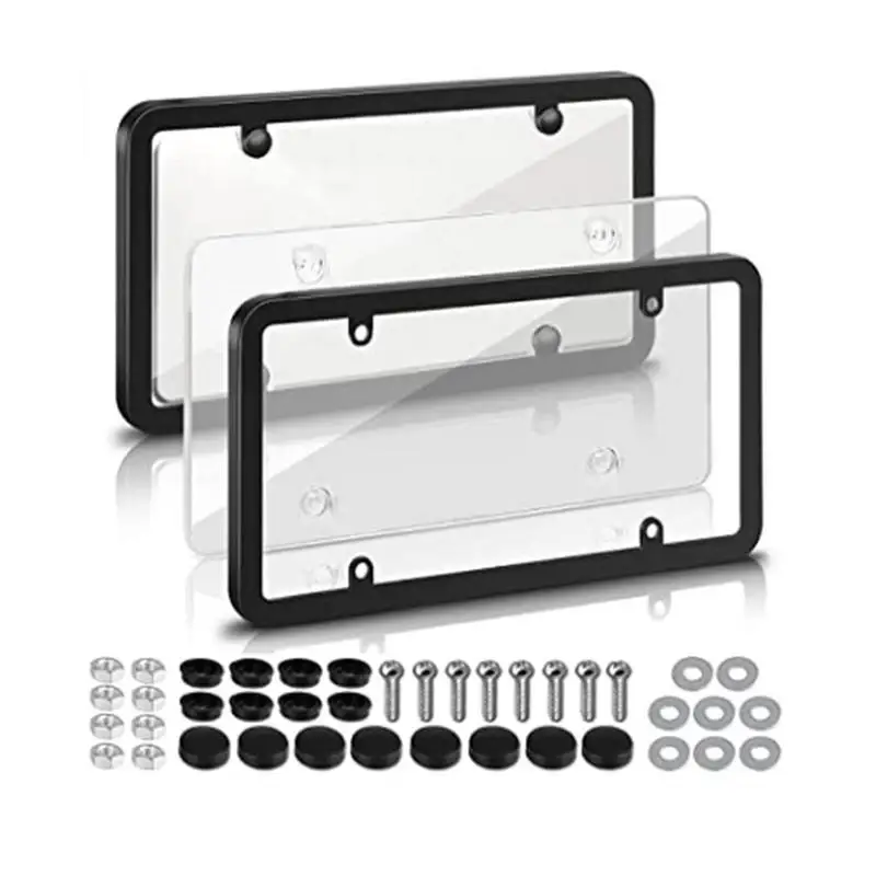 N license plate frame weatherproof license plate covers rust proof rattle proof weather thumb200