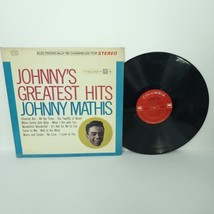 Johnny Mathis Johnny&#39;s Greatest Hits STEREO Vinyl Record CS 8634 - £17.09 GBP