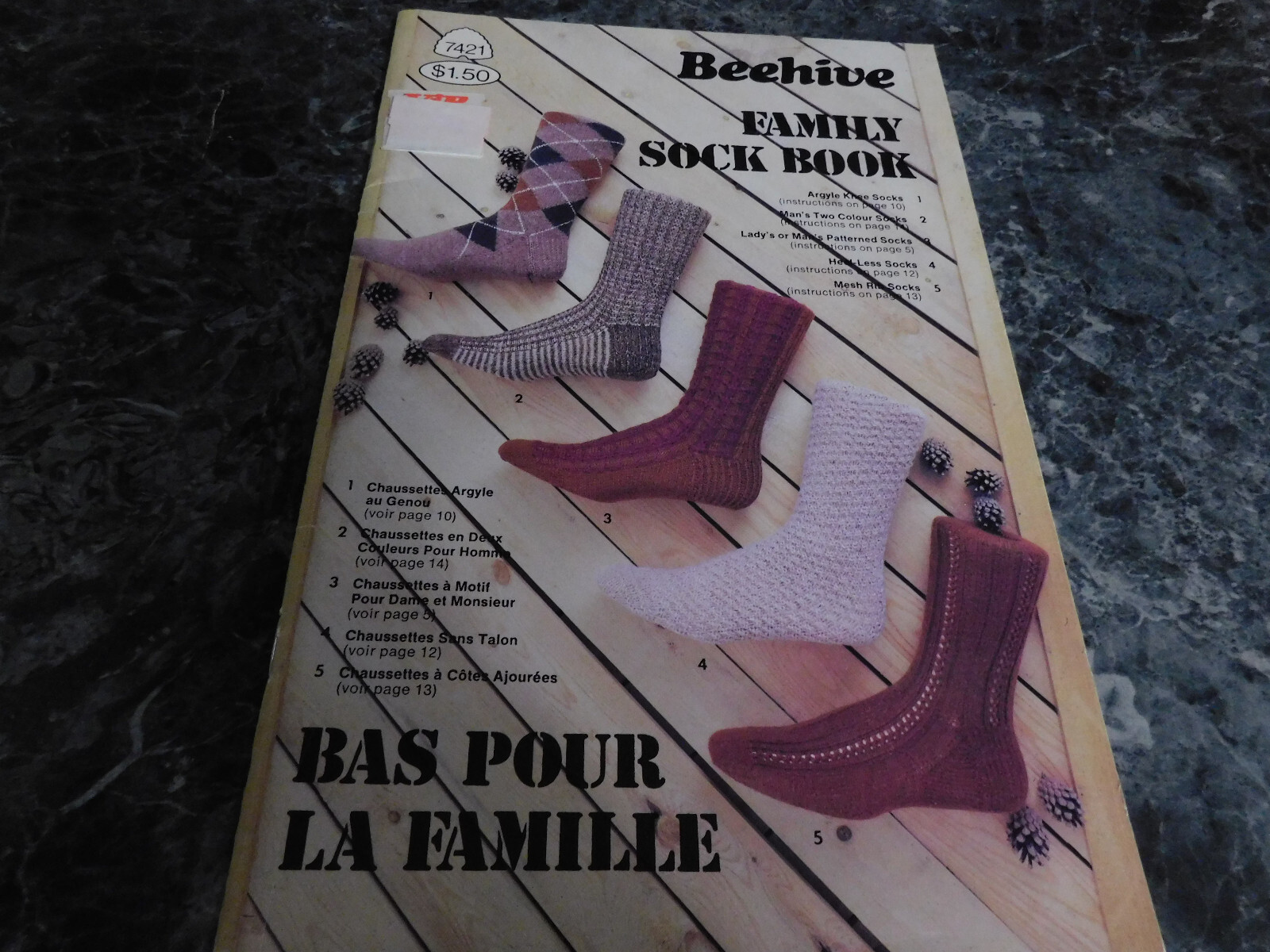 Beehive #7421 Family Sock Book - $2.99
