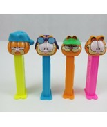 Vtg Lot of 4 Garfield Pez Dispensers Naptime, Ball Player, Pilot, &amp; Garf... - $16.22 CAD