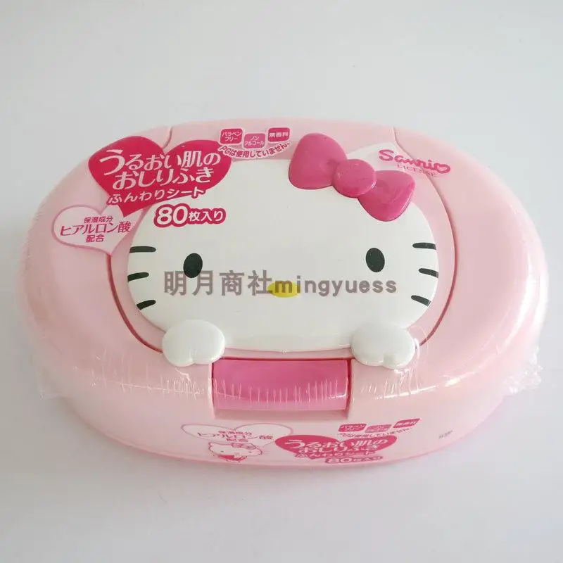 Kawaii Sanrio Hello Kitty Kitchen Room Decor Japan Wet Tissue Box case with Wet - £24.21 GBP